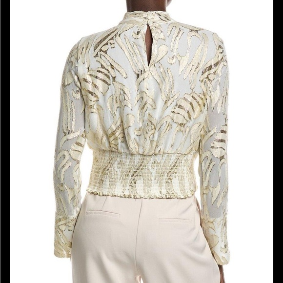 Parker
Women's White The Piper Top
size S cream and gold - Picture 6 of 6